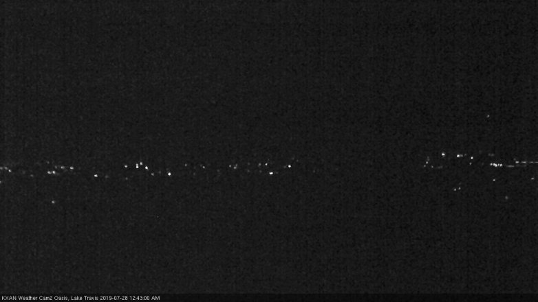 Lake Travis webcam, July 27, 2019 11:45 PM CT
