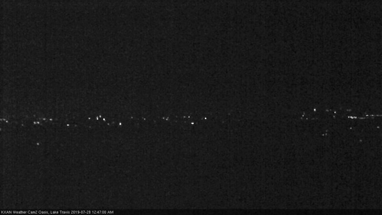 Lake Travis webcam, July 27, 2019 11:50 PM CT