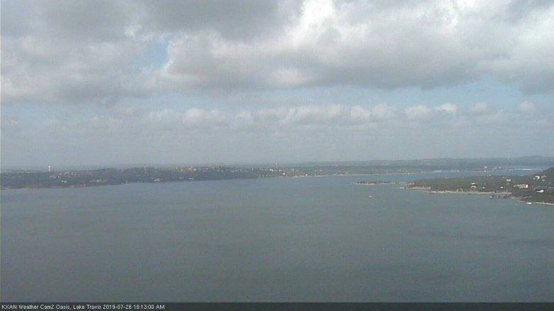 Lake Travis webcam, July 28, 2019 9:15 AM CT