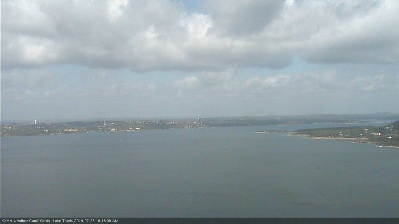 Lake Travis webcam, July 28, 2019 9:20 AM CT
