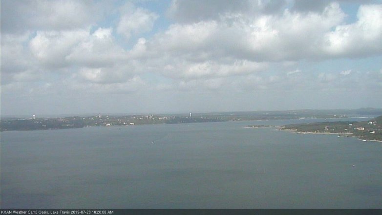 Lake Travis webcam, July 28, 2019 9:30 AM CT