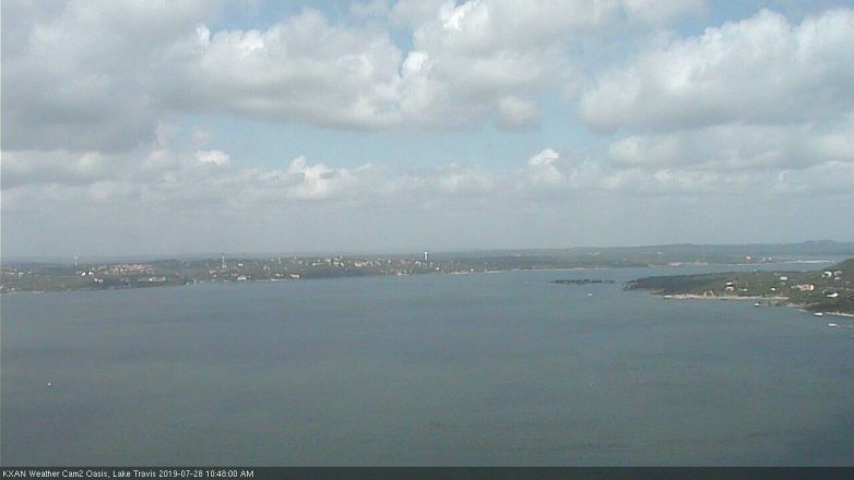 Lake Travis webcam, July 28, 2019 9:50 AM CT