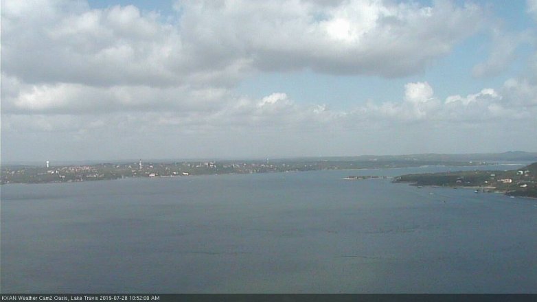 Lake Travis webcam, July 28, 2019 9:55 AM CT