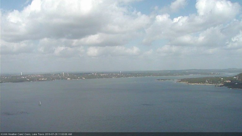 Lake Travis webcam, July 28, 2019 10:05 AM CT