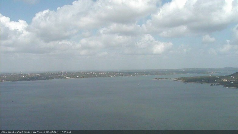 Lake Travis webcam, July 28, 2019 10:15 AM CT