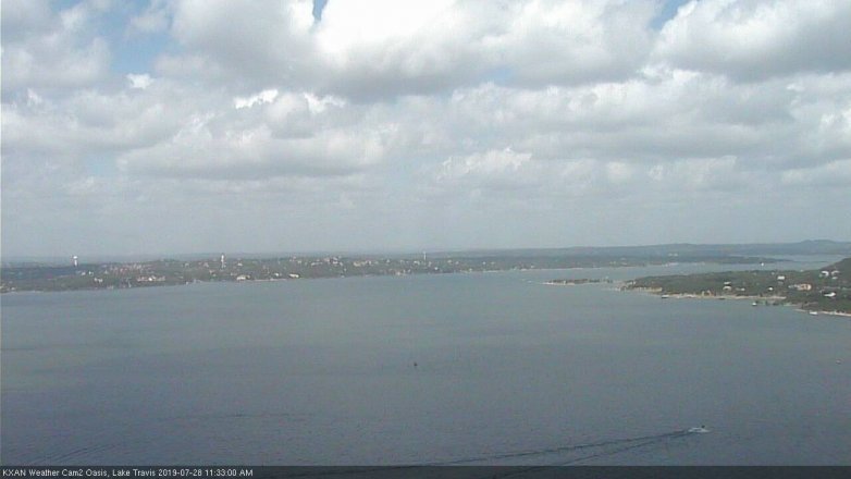 Lake Travis webcam, July 28, 2019 10:35 AM CT
