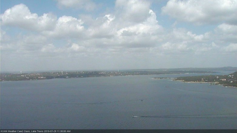 Lake Travis webcam, July 28, 2019 10:40 AM CT
