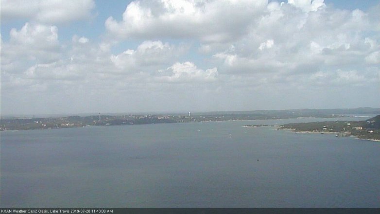 Lake Travis webcam, July 28, 2019 10:45 AM CT