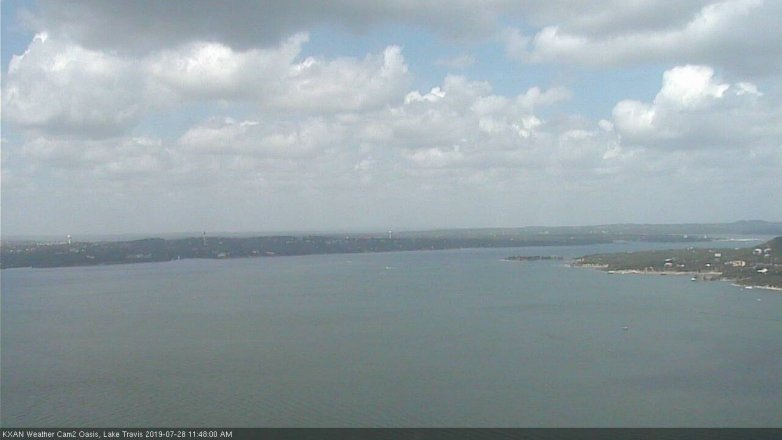 Lake Travis webcam, July 28, 2019 10:50 AM CT