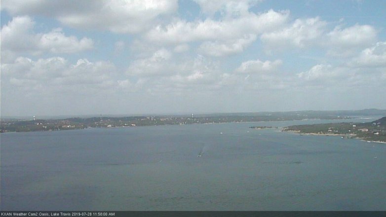 Lake Travis webcam, July 28, 2019 11:00 AM CT