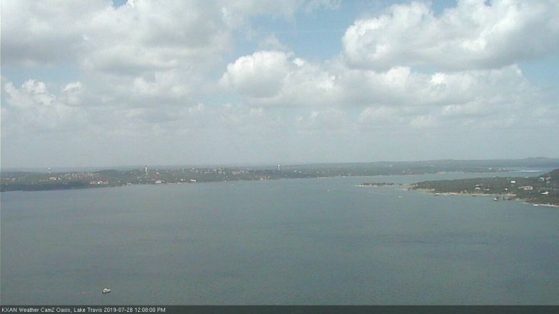 Lake Travis webcam, July 28, 2019 11:10 AM CT