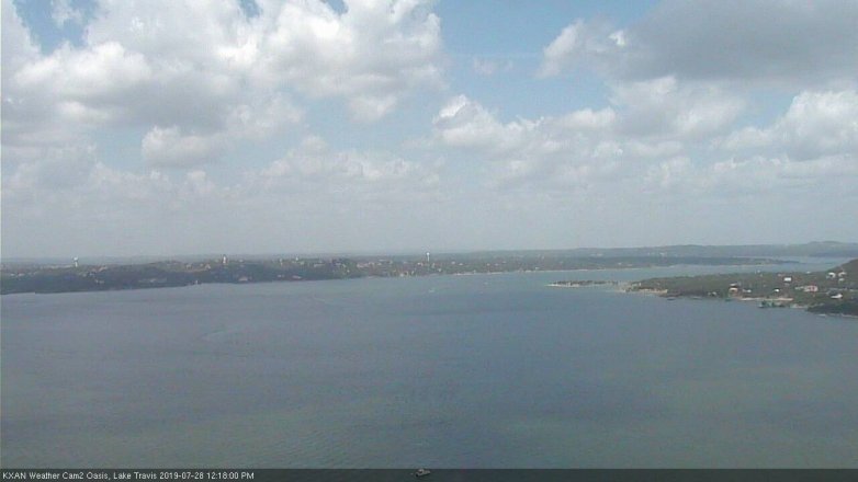 Lake Travis webcam, July 28, 2019 11:20 AM CT