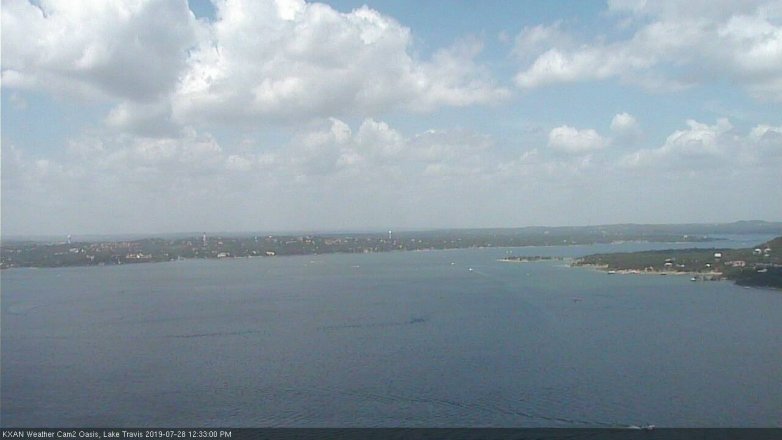Lake Travis webcam, July 28, 2019 11:35 AM CT