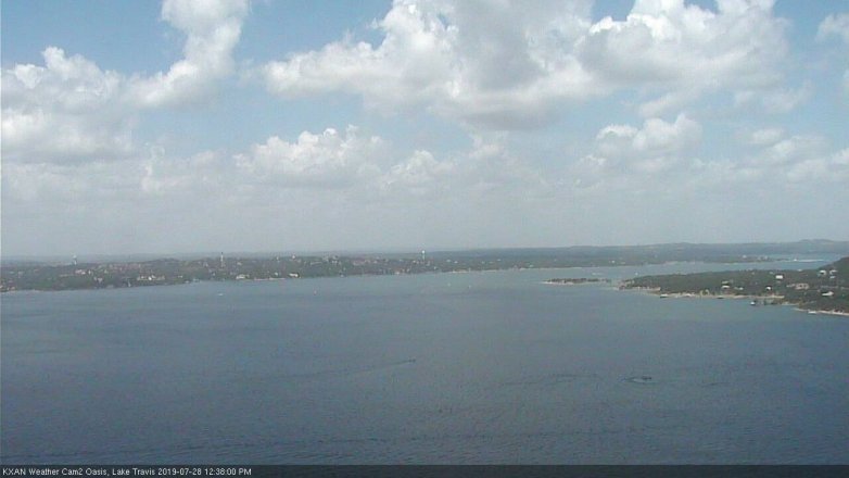 Lake Travis webcam, July 28, 2019 11:40 AM CT