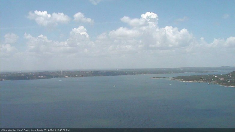Lake Travis webcam, July 28, 2019 11:50 AM CT