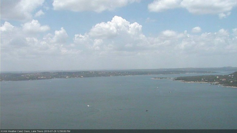 Lake Travis webcam, July 28, 2019 12:00 PM CT