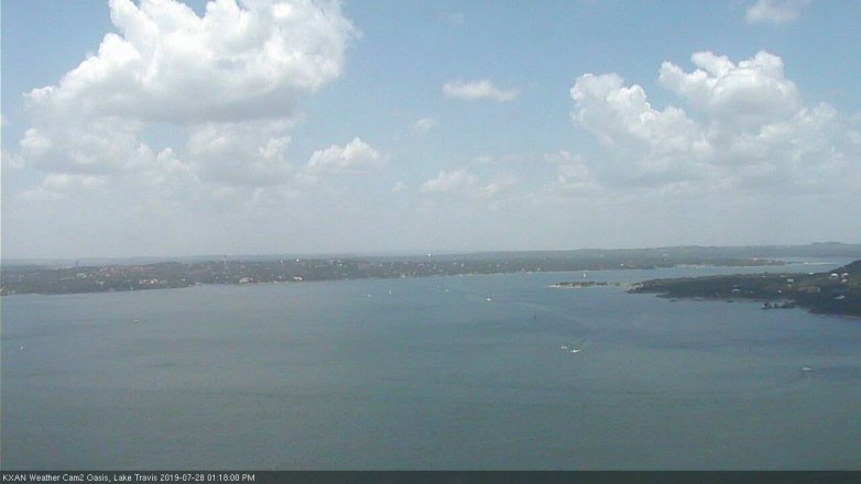 Lake Travis webcam, July 28, 2019 12:20 PM CT