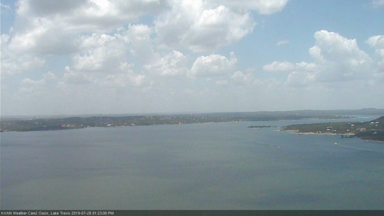Lake Travis webcam, July 28, 2019 12:25 PM CT