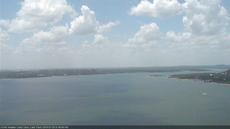Lake Travis webcam, July 28, 2019 12:50 PM CT