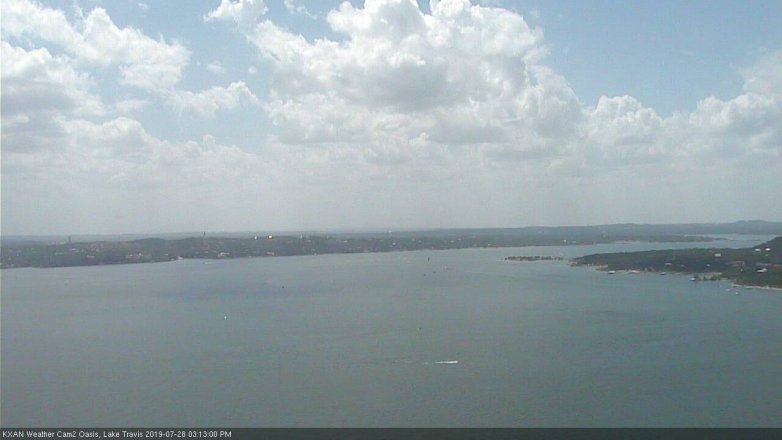 Lake Travis webcam, July 28, 2019 2:15 PM CT