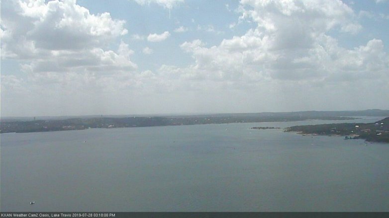 Lake Travis webcam, July 28, 2019 2:20 PM CT
