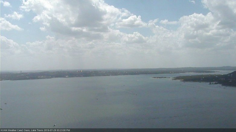 Lake Travis webcam, July 28, 2019 2:25 PM CT