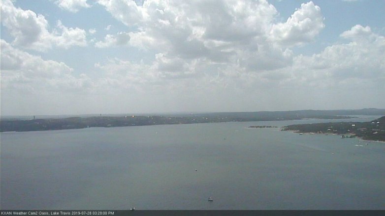 Lake Travis webcam, July 28, 2019 2:30 PM CT