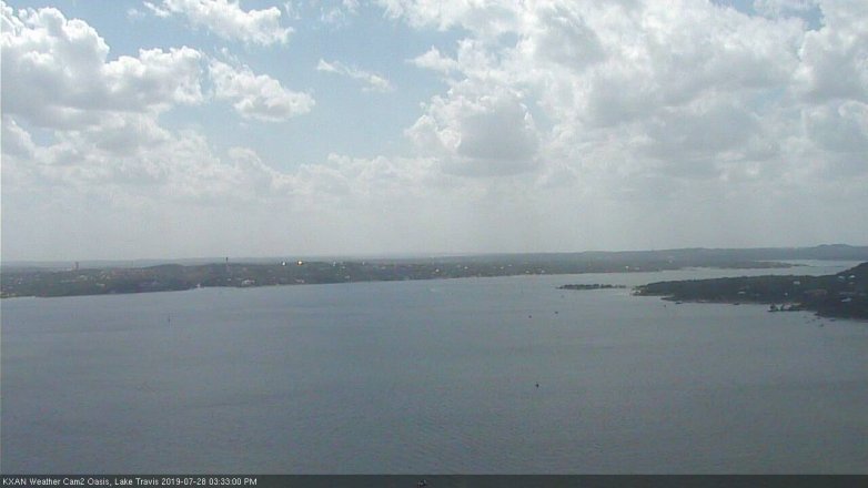 Lake Travis webcam, July 28, 2019 2:35 PM CT