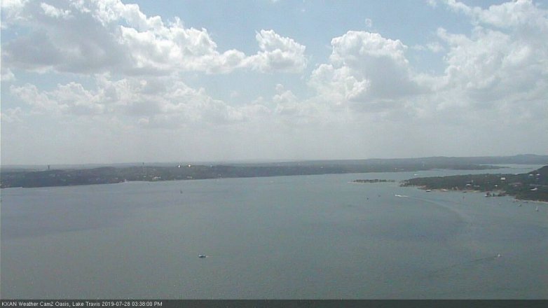 Lake Travis webcam, July 28, 2019 2:40 PM CT