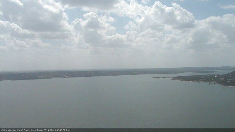 Lake Travis webcam, July 28, 2019 2:50 PM CT