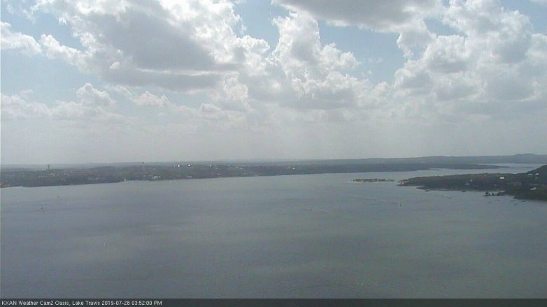 Lake Travis webcam, July 28, 2019 2:55 PM CT