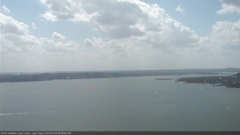 Lake Travis webcam, July 28, 2019 3:00 PM CT