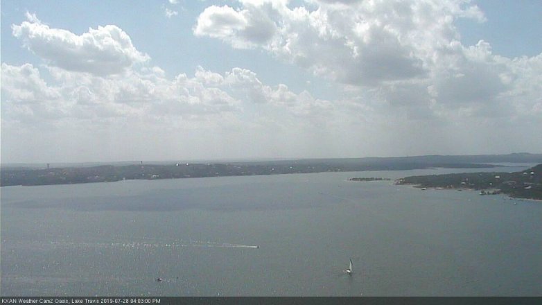 Lake Travis webcam, July 28, 2019 3:05 PM CT