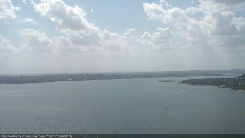 Lake Travis webcam, July 28, 2019 3:10 PM CT