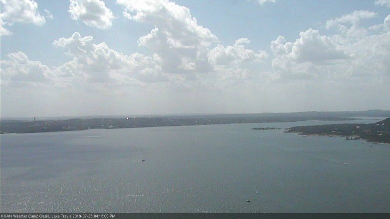 Lake Travis webcam, July 28, 2019 3:15 PM CT