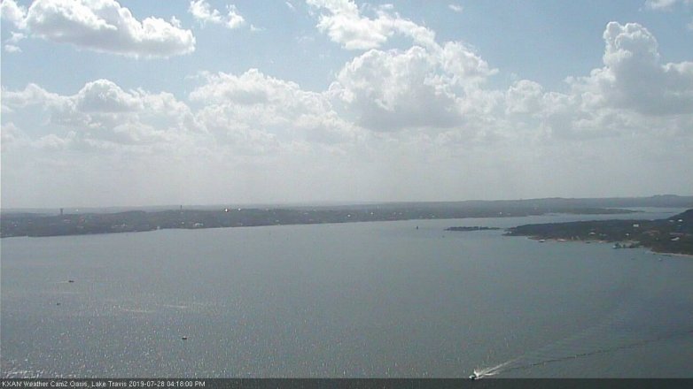 Lake Travis webcam, July 28, 2019 3:20 PM CT