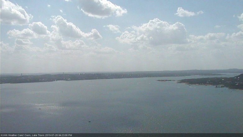 Lake Travis webcam, July 28, 2019 3:25 PM CT