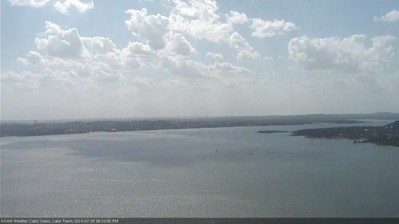 Lake Travis webcam, July 28, 2019 3:35 PM CT
