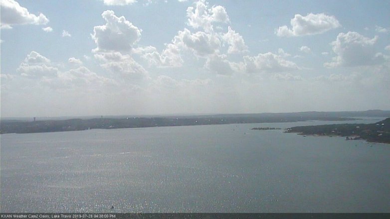 Lake Travis webcam, July 28, 2019 3:40 PM CT