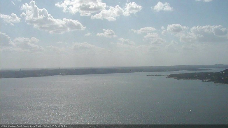 Lake Travis webcam, July 28, 2019 3:50 PM CT