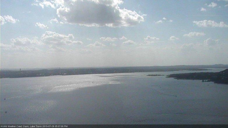 Lake Travis webcam, July 28, 2019 4:10 PM CT