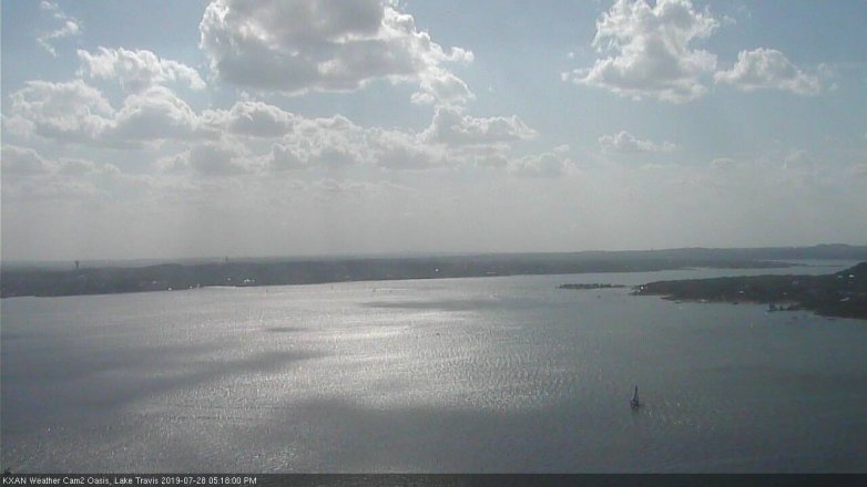 Lake Travis webcam, July 28, 2019 4:20 PM CT