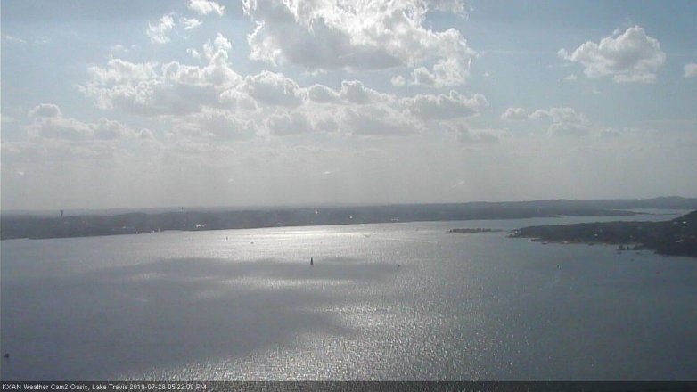 Lake Travis webcam, July 28, 2019 4:25 PM CT