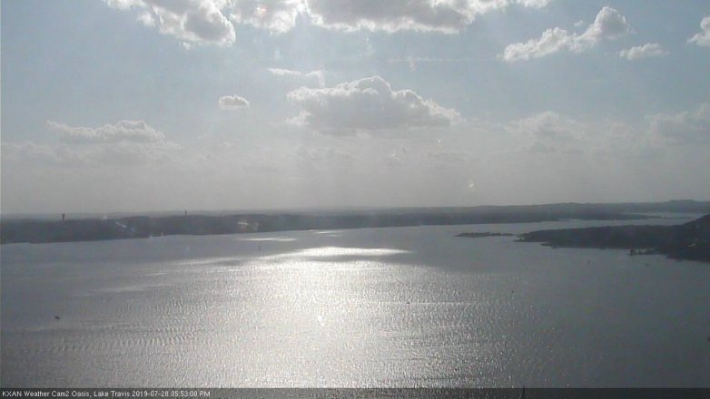 Lake Travis webcam, July 28, 2019 4:55 PM CT