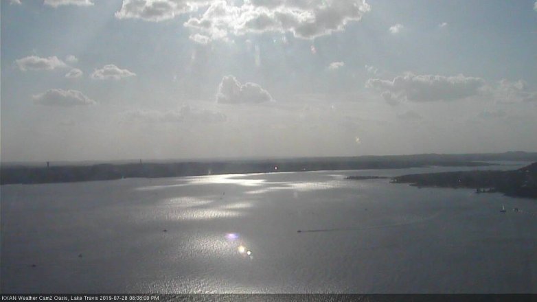 Lake Travis webcam, July 28, 2019 5:10 PM CT