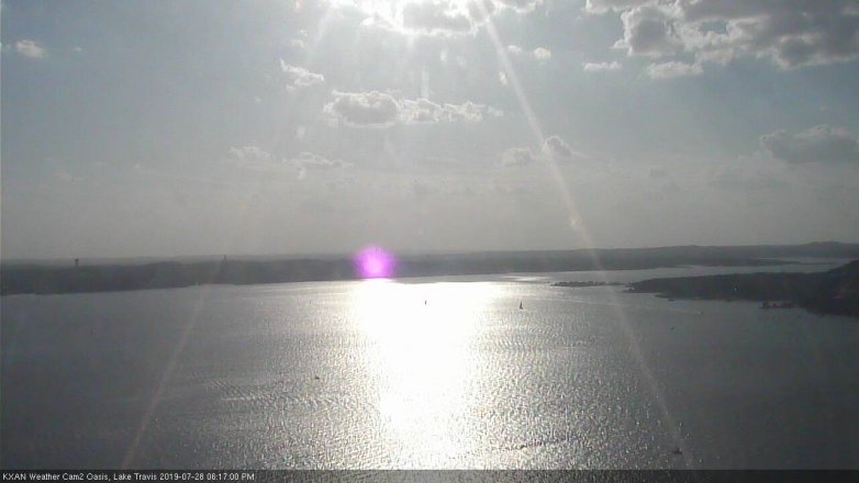 Lake Travis webcam, July 28, 2019 5:20 PM CT