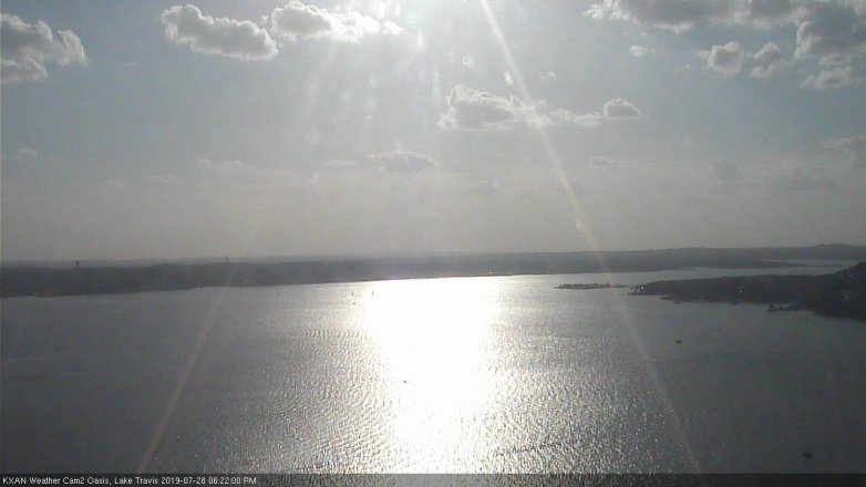 Lake Travis webcam, July 28, 2019 5:25 PM CT