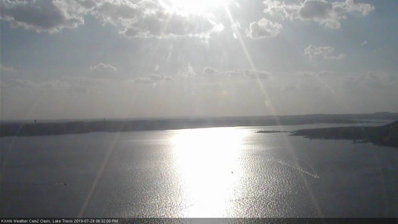 Lake Travis webcam, July 28, 2019 5:35 PM CT