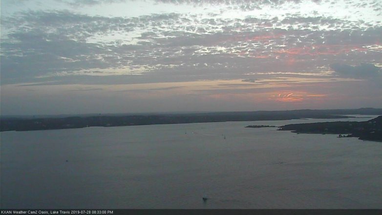 Lake Travis webcam, July 28, 2019 7:35 PM CT