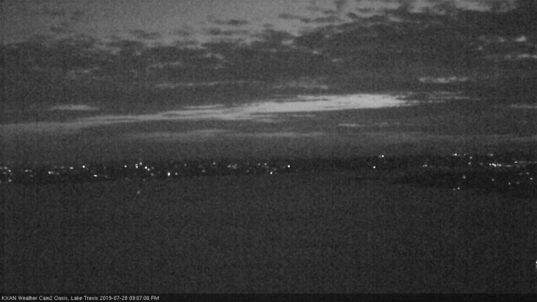 Lake Travis webcam, July 28, 2019 8:10 PM CT